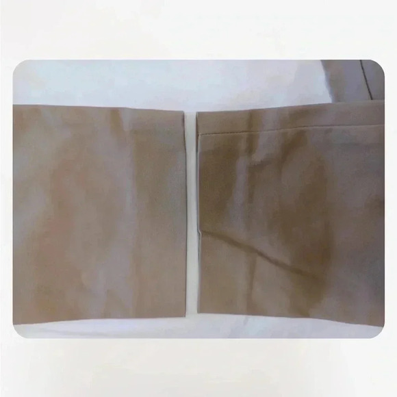 Club  Monaco Emily Khaki/Tan Leather Trim Pockets Skinny Pants Size 2 - Picture 8 of 11